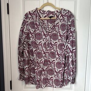 Talbots floral Print Women's Top